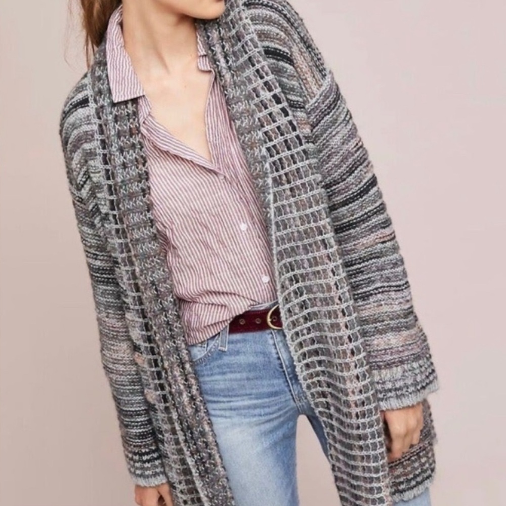 Anthropologie knit cardigan Sz M